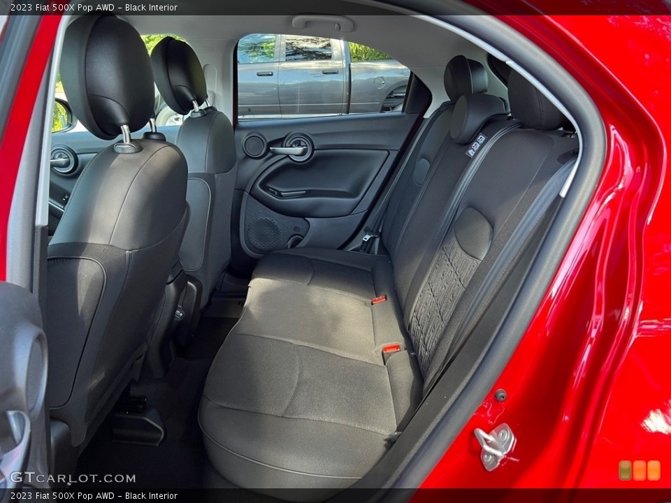 Black Interior Rear Seat for the 2023 Fiat 500X Pop AWD #146670065