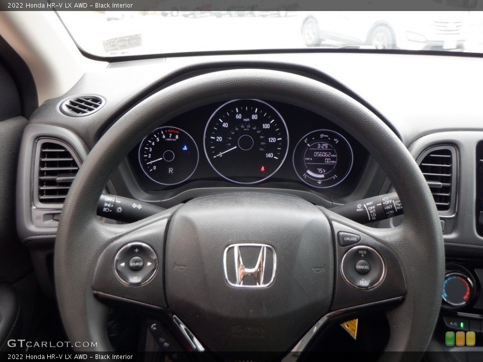 Black Interior Steering Wheel for the 2022 Honda HR-V LX AWD #146670128