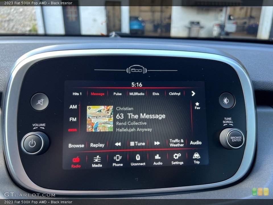 Black Interior Controls for the 2023 Fiat 500X Pop AWD #146670200