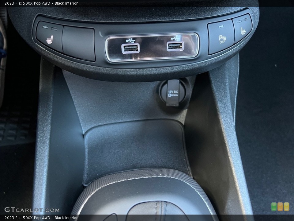 Black Interior Controls for the 2023 Fiat 500X Pop AWD #146670314