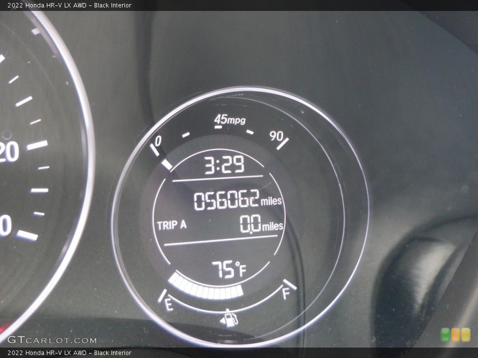 Black Interior Gauges for the 2022 Honda HR-V LX AWD #146670362