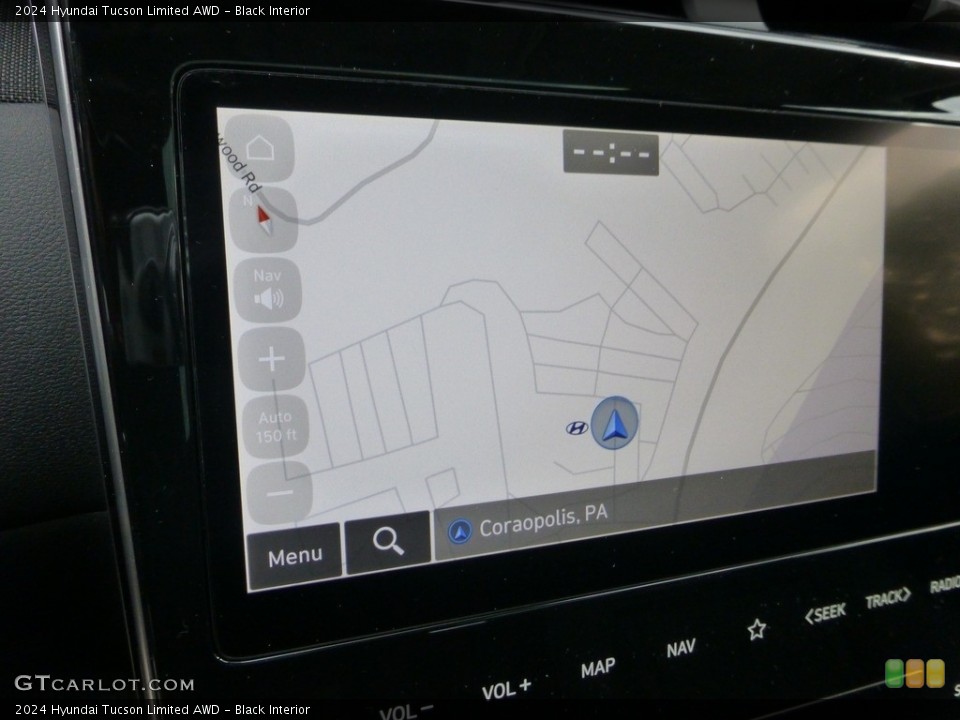 Black Interior Navigation for the 2024 Hyundai Tucson Limited AWD #146670617