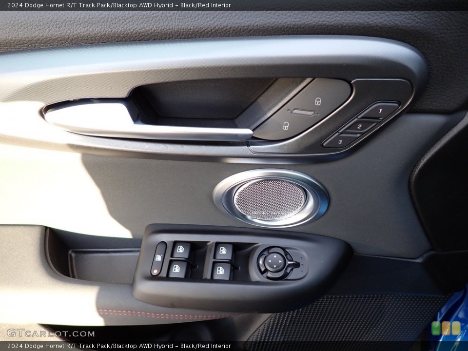 Black/Red Interior Door Panel for the 2024 Dodge Hornet R/T Track Pack/Blacktop AWD Hybrid #146672297