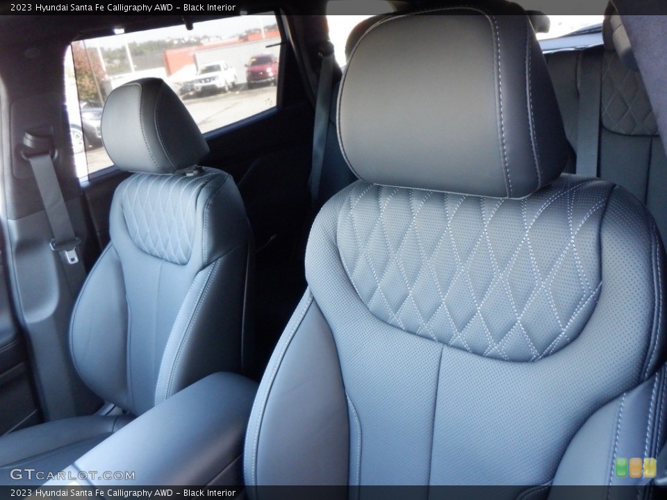 Black Interior Front Seat for the 2023 Hyundai Santa Fe Calligraphy AWD #146673446