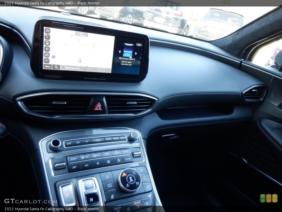 Black Interior Dashboard for the 2023 Hyundai Santa Fe Calligraphy AWD #146673500