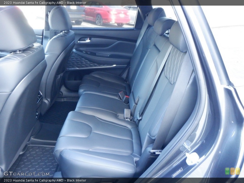 Black Interior Rear Seat for the 2023 Hyundai Santa Fe Calligraphy AWD #146673710