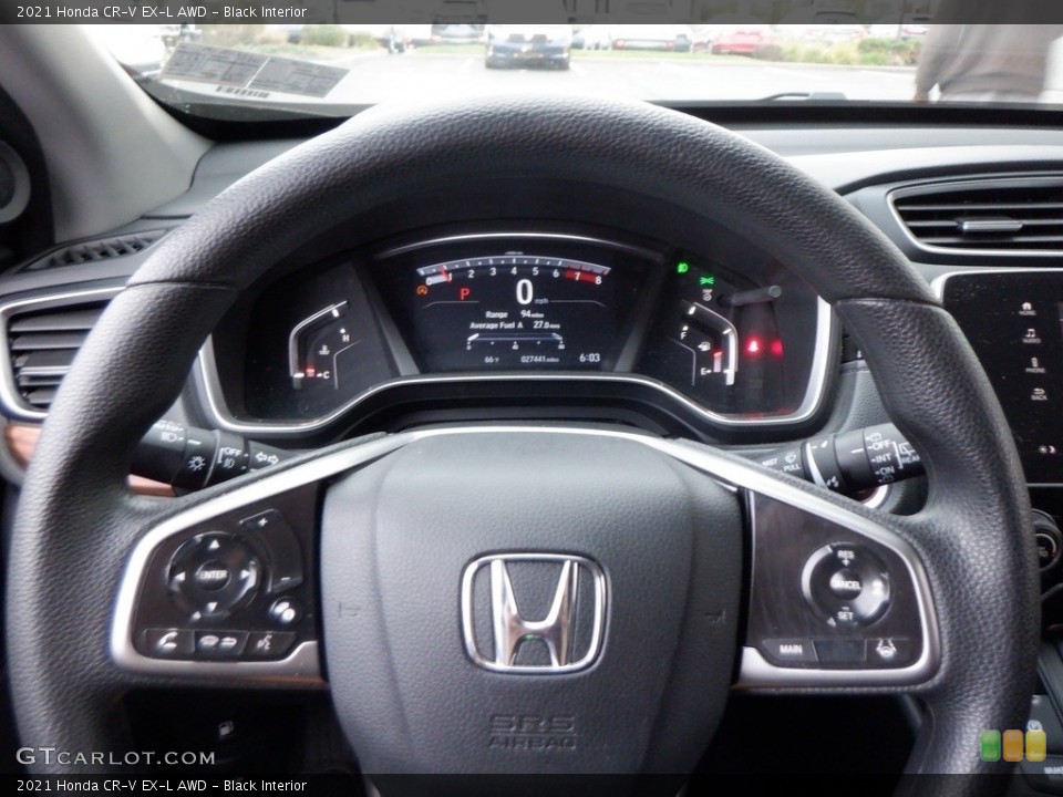 Black Interior Steering Wheel for the 2021 Honda CR-V EX-L AWD #146674364