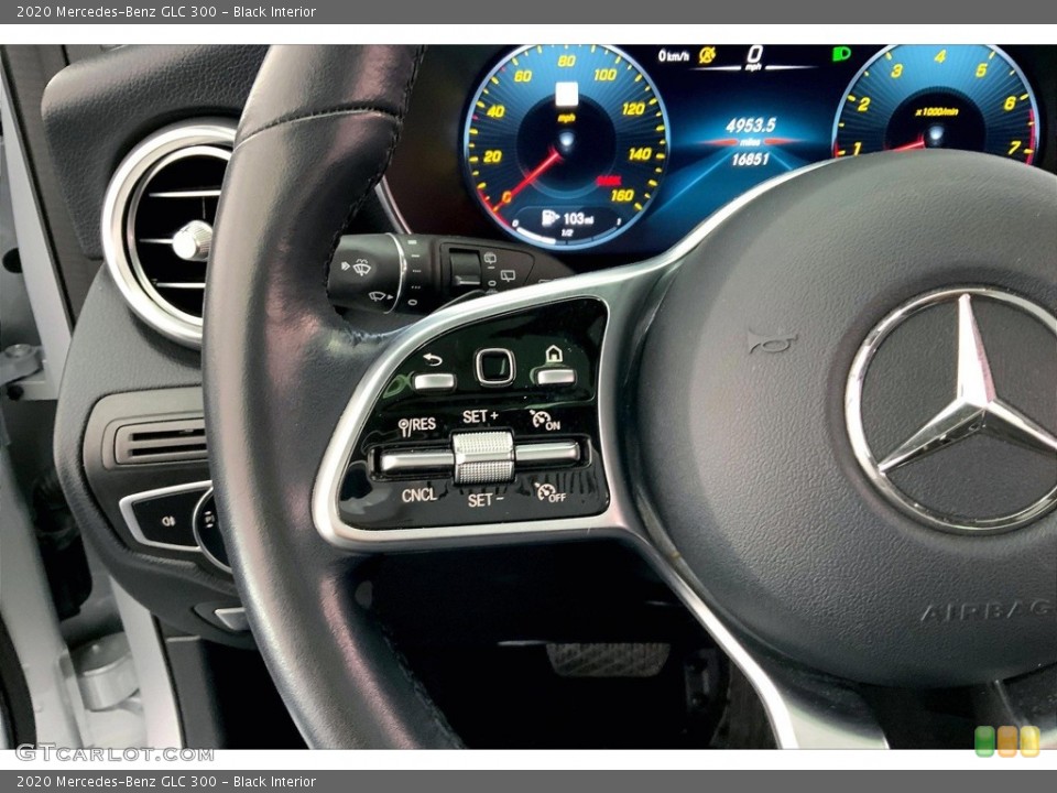 Black Interior Steering Wheel for the 2020 Mercedes-Benz GLC 300 #146674829