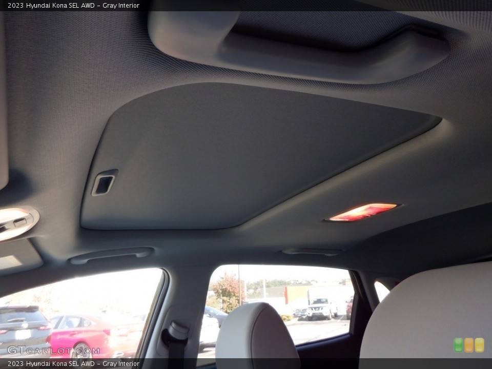 Gray Interior Sunroof for the 2023 Hyundai Kona SEL AWD #146675165