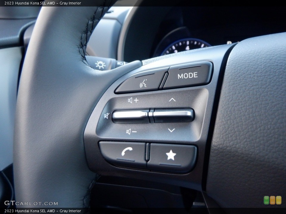Gray Interior Controls for the 2023 Hyundai Kona SEL AWD #146675204