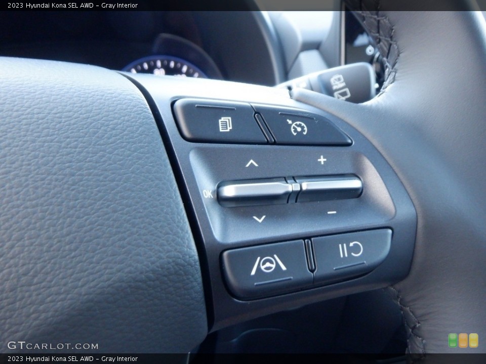 Gray Interior Controls for the 2023 Hyundai Kona SEL AWD #146675207