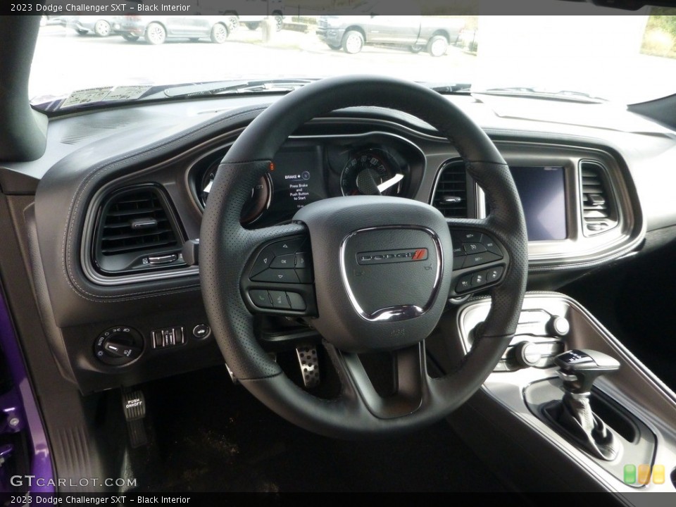 Black Interior Steering Wheel for the 2023 Dodge Challenger SXT #146675841