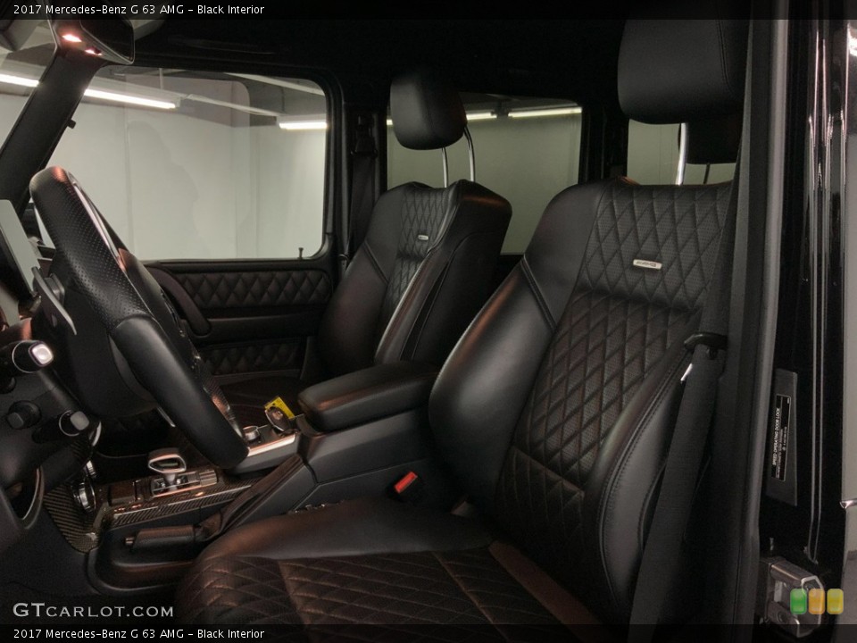 Black Interior Front Seat for the 2017 Mercedes-Benz G 63 AMG #146676102