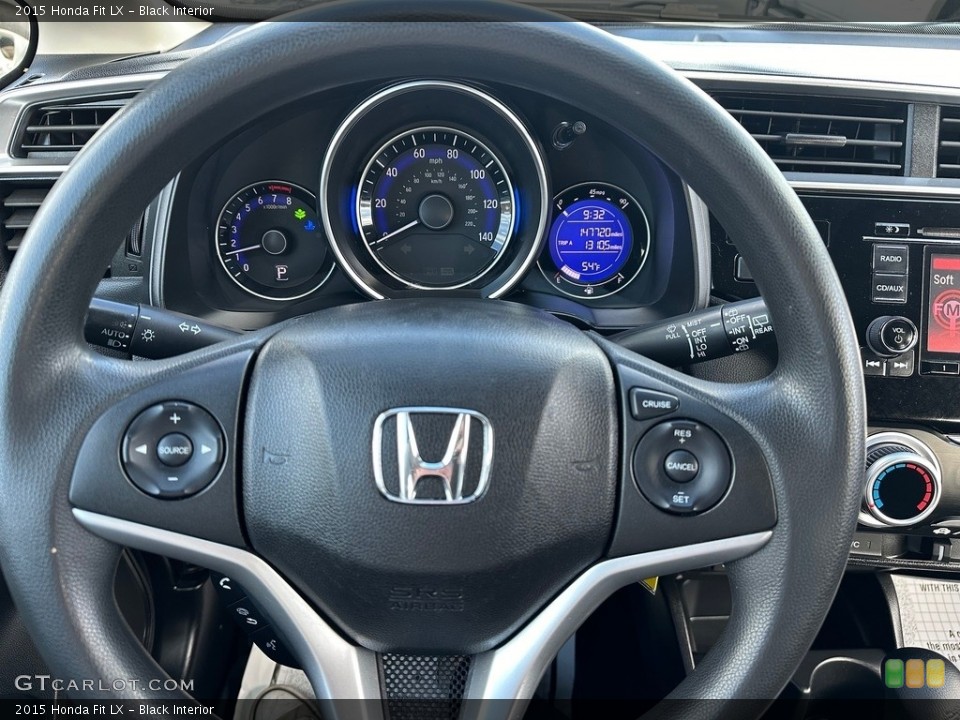 Black Interior Steering Wheel for the 2015 Honda Fit LX #146676128
