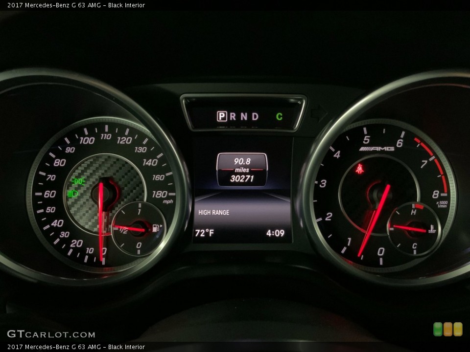 Black Interior Gauges for the 2017 Mercedes-Benz G 63 AMG #146676246