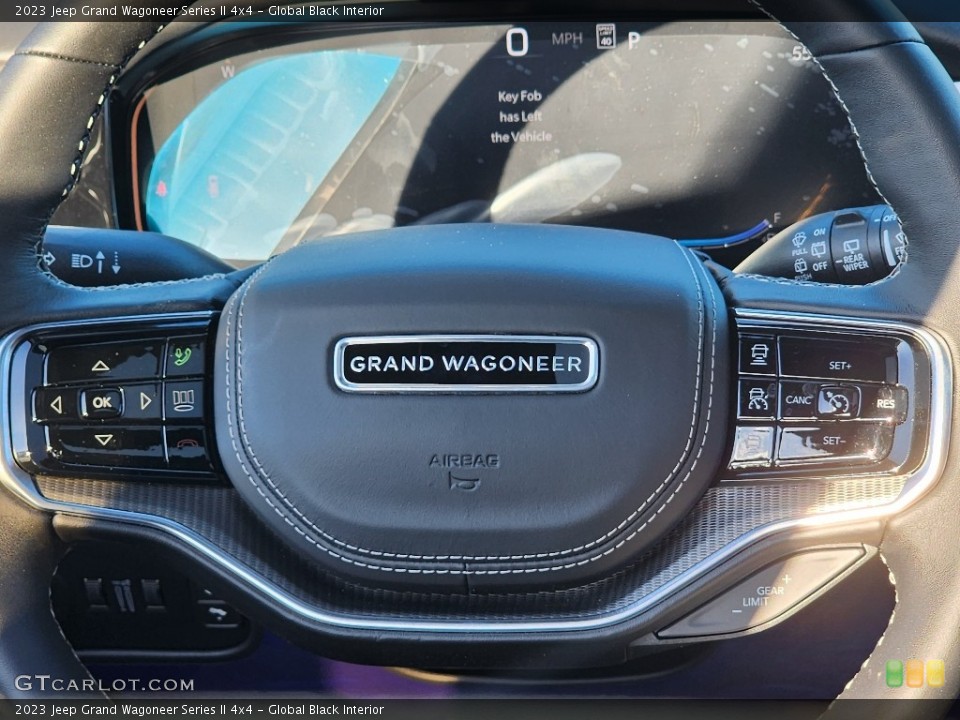 Global Black Interior Steering Wheel for the 2023 Jeep Grand Wagoneer Series II 4x4 #146676585