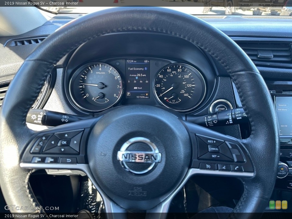 Charcoal Interior Steering Wheel for the 2019 Nissan Rogue SV #146676684