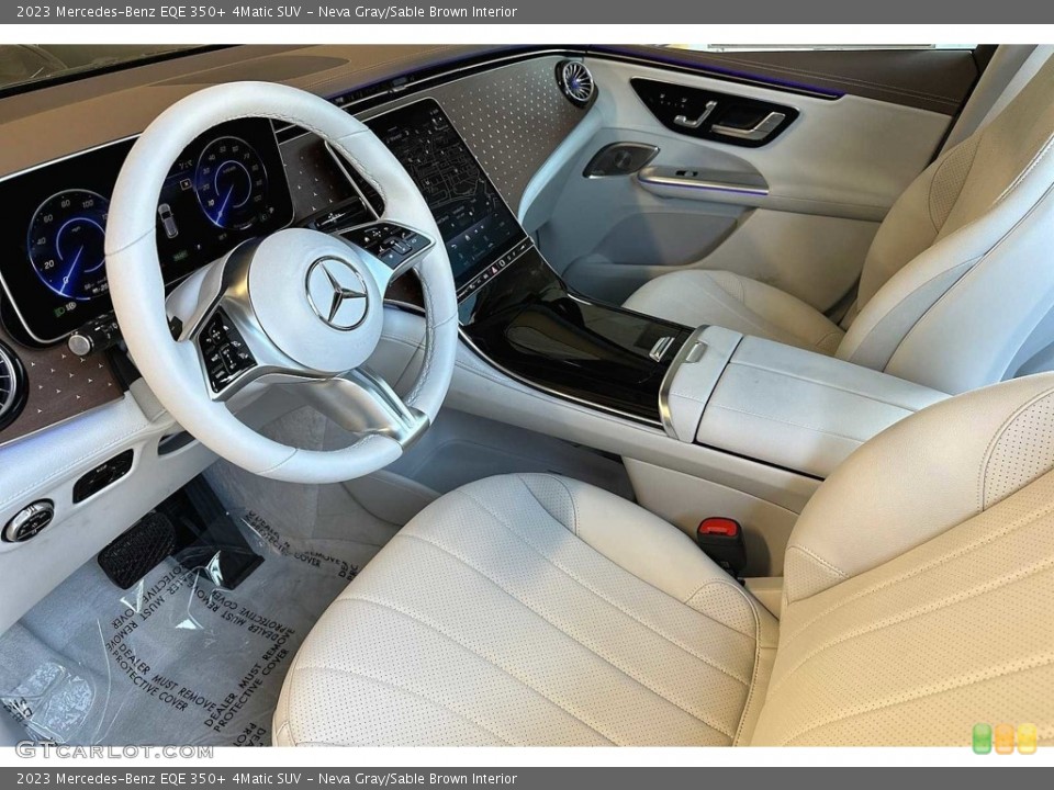 Neva Gray/Sable Brown Interior Photo for the 2023 Mercedes-Benz EQE 350+ 4Matic SUV #146676735