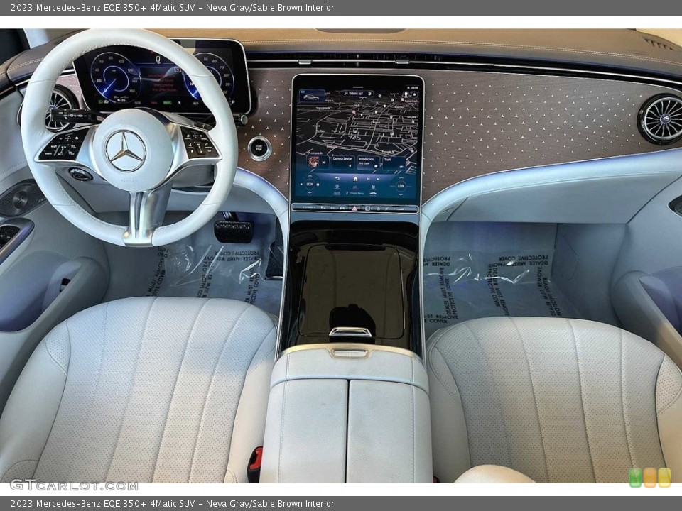 Neva Gray/Sable Brown Interior Dashboard for the 2023 Mercedes-Benz EQE 350+ 4Matic SUV #146676816