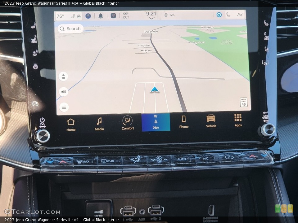 Global Black Interior Navigation for the 2023 Jeep Grand Wagoneer Series II 4x4 #146676894