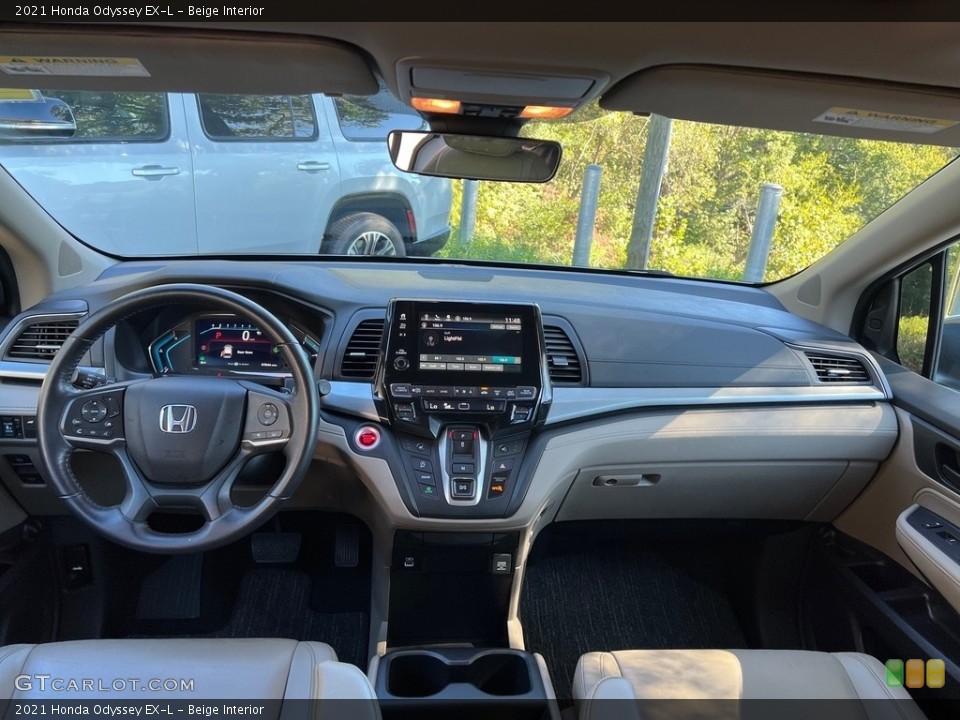 Beige Interior Dashboard for the 2021 Honda Odyssey EX-L #146677224