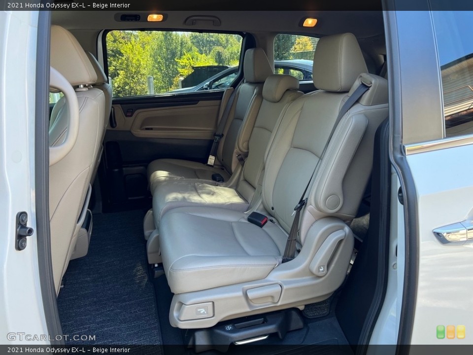Beige Interior Rear Seat for the 2021 Honda Odyssey EX-L #146677281