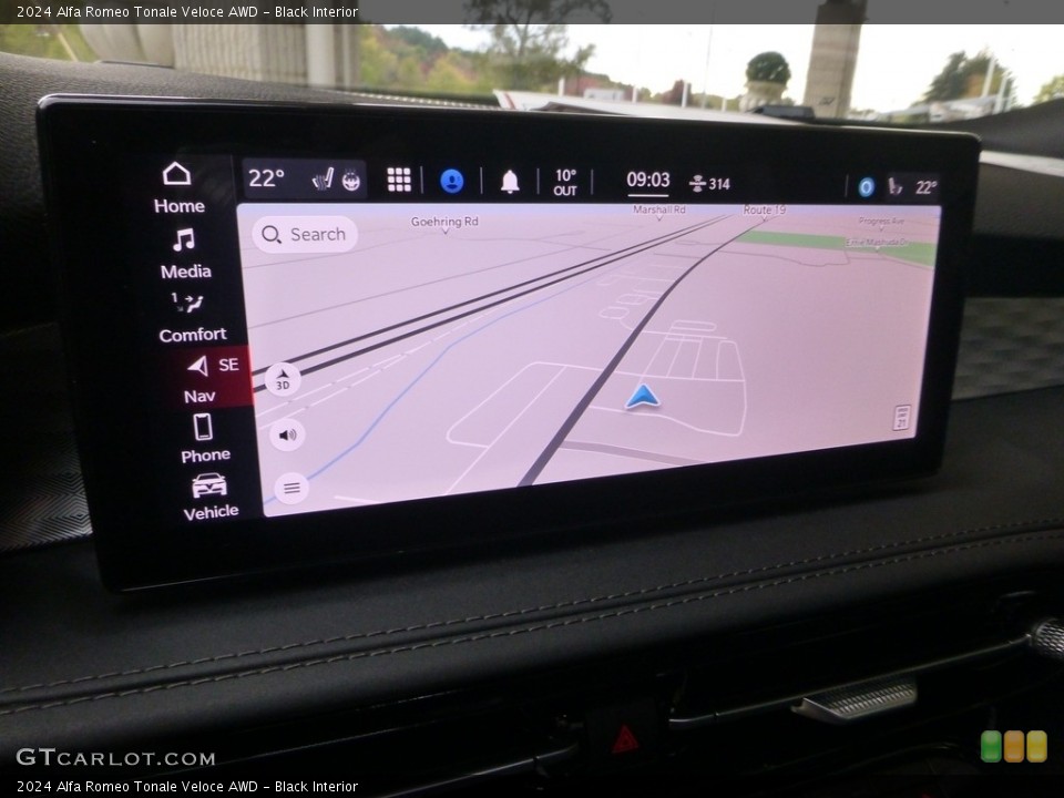 Black Interior Navigation for the 2024 Alfa Romeo Tonale Veloce AWD #146677344