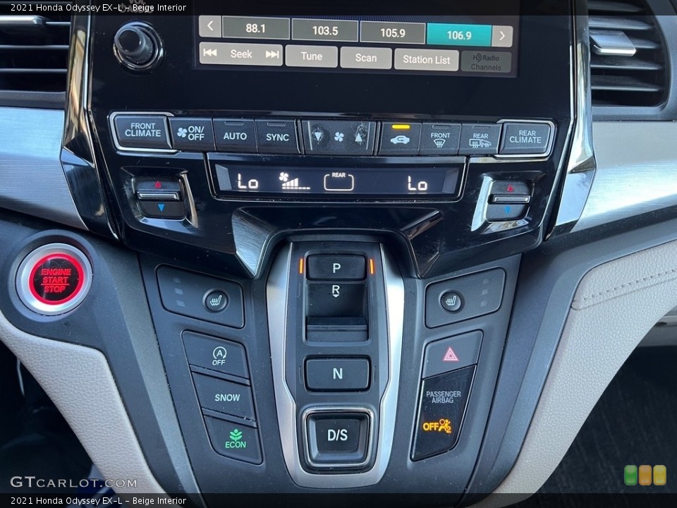 Beige Interior Transmission for the 2021 Honda Odyssey EX-L #146677515
