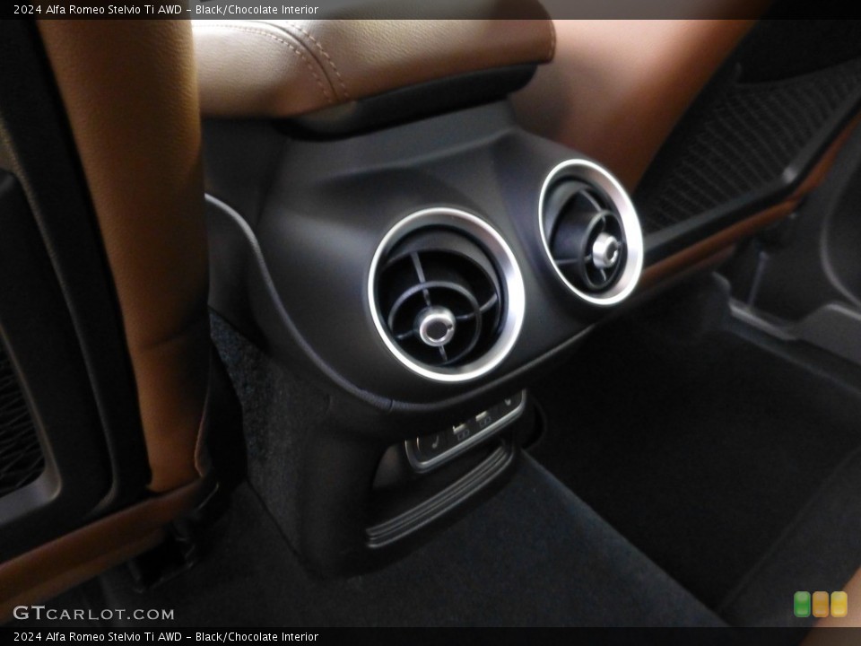 Black/Chocolate Interior Controls for the 2024 Alfa Romeo Stelvio Ti AWD #146677665