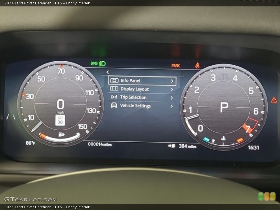 Ebony Interior Gauges for the 2024 Land Rover Defender 110 S #146677872