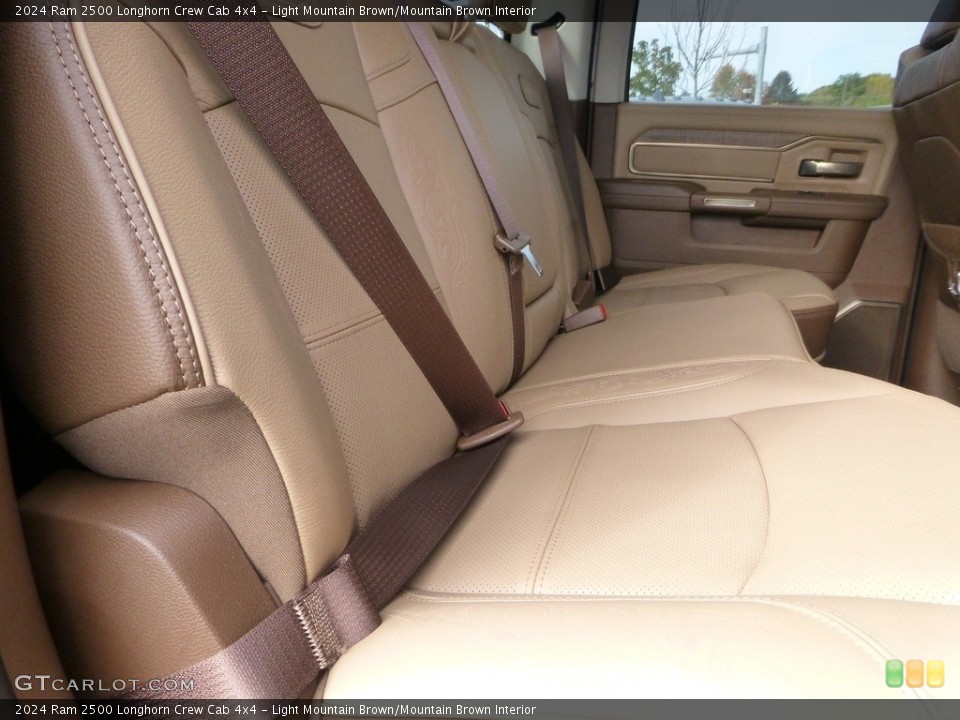 Light Mountain Brown/Mountain Brown Interior Rear Seat for the 2024 Ram 2500 Longhorn Crew Cab 4x4 #146678565