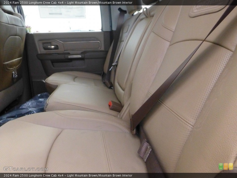Light Mountain Brown/Mountain Brown Interior Rear Seat for the 2024 Ram 2500 Longhorn Crew Cab 4x4 #146678589