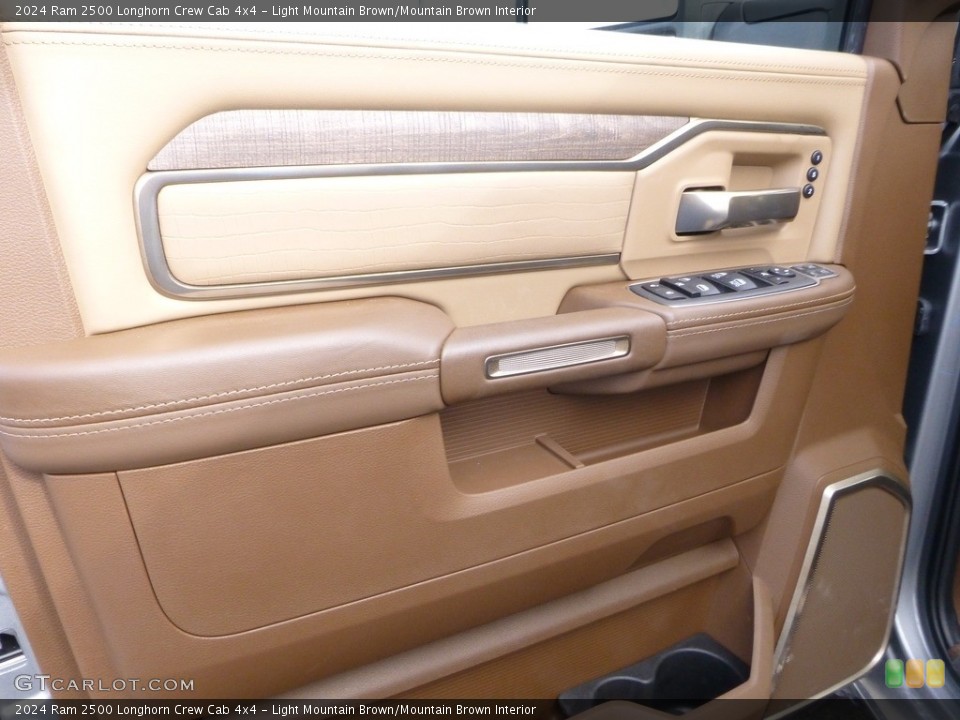 Light Mountain Brown/Mountain Brown Interior Door Panel for the 2024 Ram 2500 Longhorn Crew Cab 4x4 #146678619