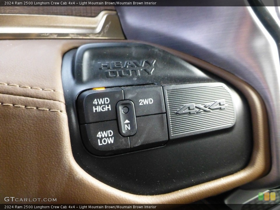 Light Mountain Brown/Mountain Brown Interior Controls for the 2024 Ram 2500 Longhorn Crew Cab 4x4 #146678624