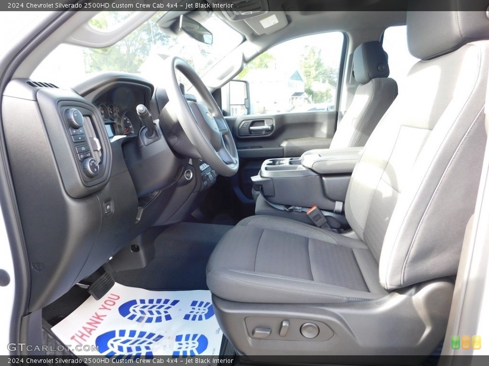 Jet Black Interior Front Seat for the 2024 Chevrolet Silverado 2500HD Custom Crew Cab 4x4 #146678958
