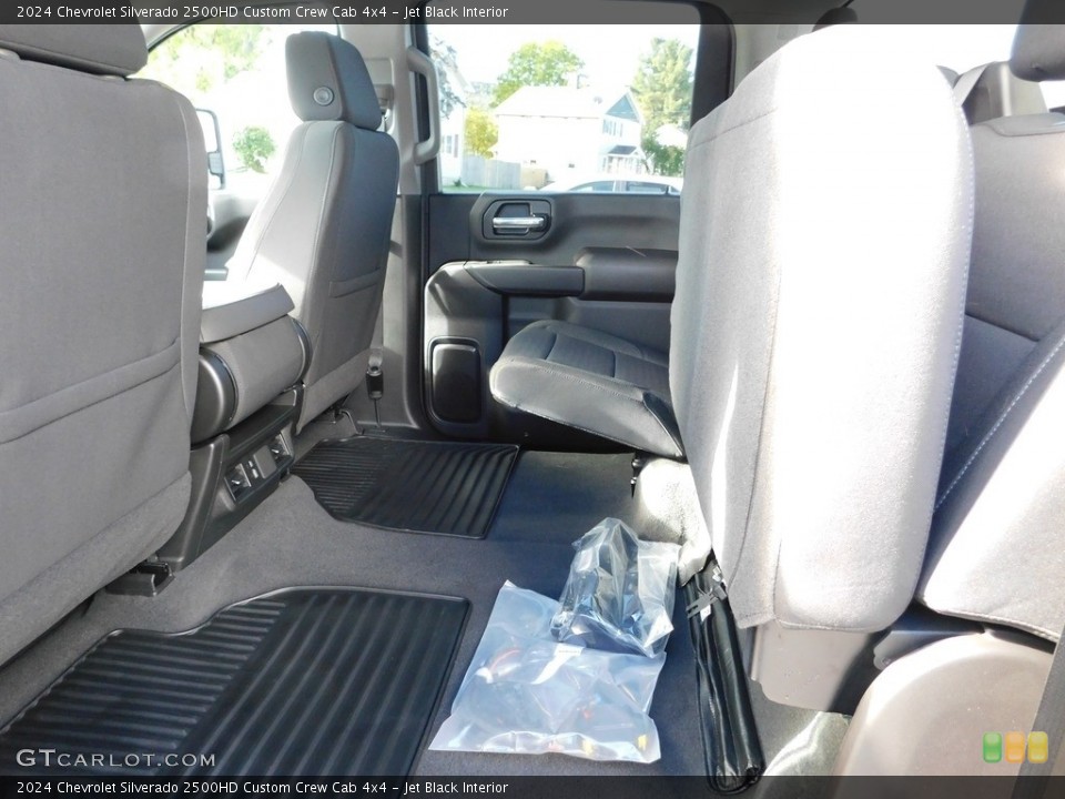 Jet Black Interior Rear Seat for the 2024 Chevrolet Silverado 2500HD Custom Crew Cab 4x4 #146679084