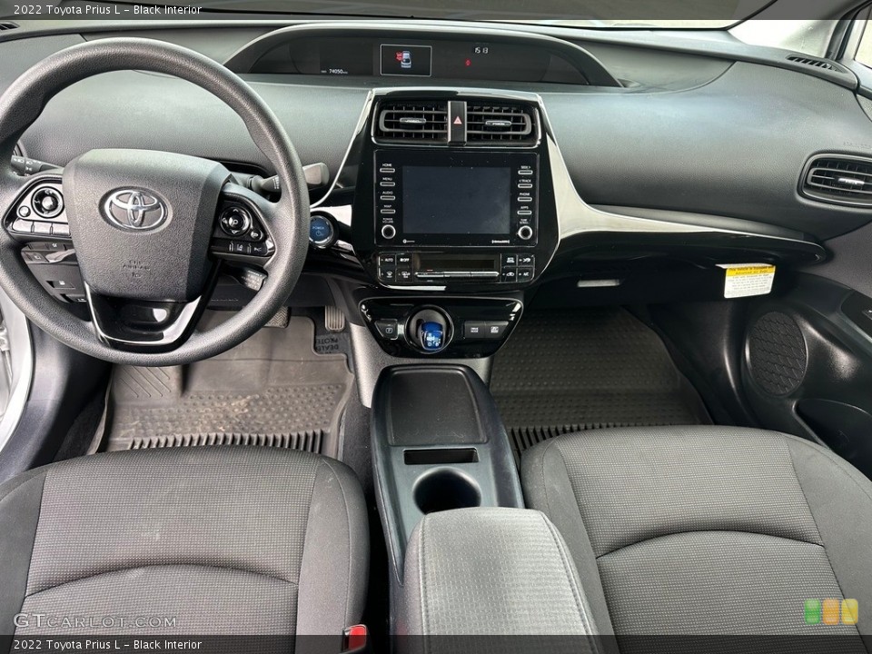 Black Interior Dashboard for the 2022 Toyota Prius L #146679222