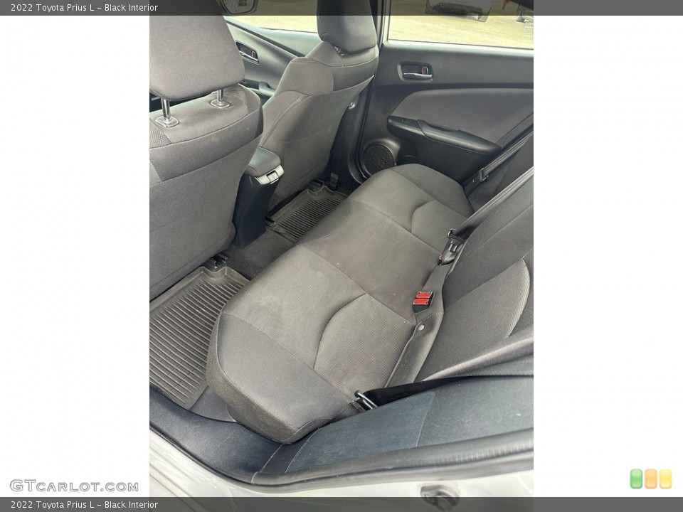 Black Interior Rear Seat for the 2022 Toyota Prius L #146679225