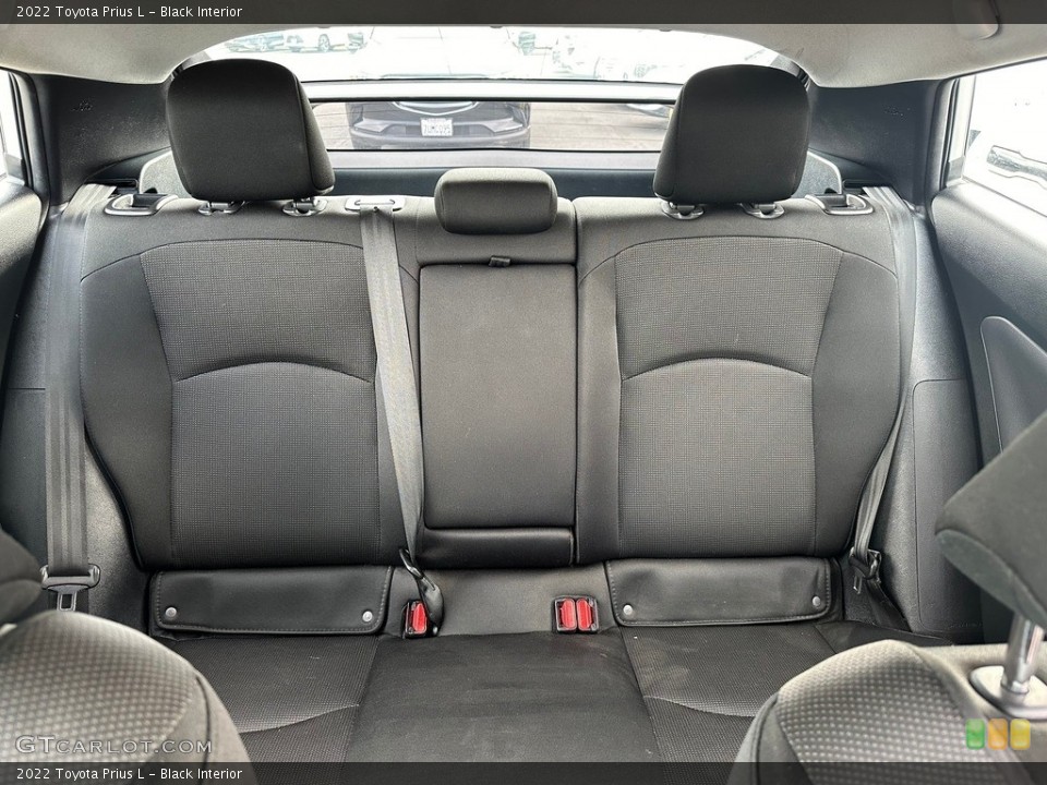 Black Interior Rear Seat for the 2022 Toyota Prius L #146679228