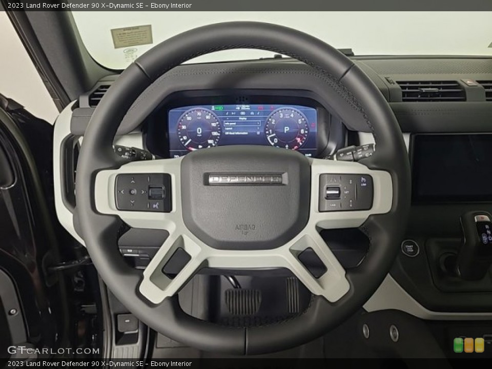 Ebony Interior Steering Wheel for the 2023 Land Rover Defender 90 X-Dynamic SE #146679829