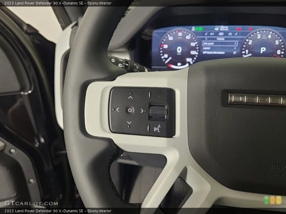 Ebony Interior Steering Wheel for the 2023 Land Rover Defender 90 X-Dynamic SE #146679832