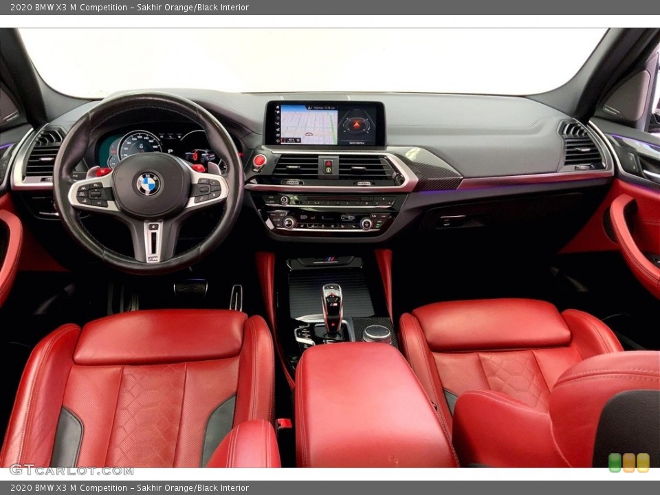Sakhir Orange/Black Interior Dashboard for the 2020 BMW X3 M Competition #146680308