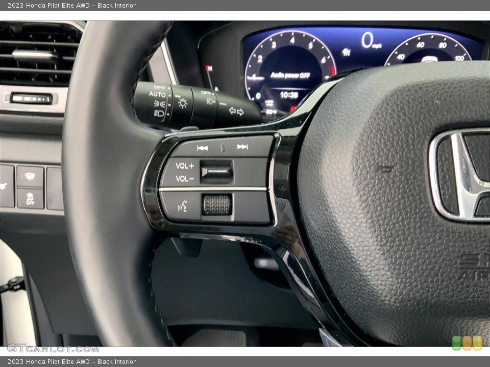 Black Interior Steering Wheel for the 2023 Honda Pilot Elite AWD #146680388