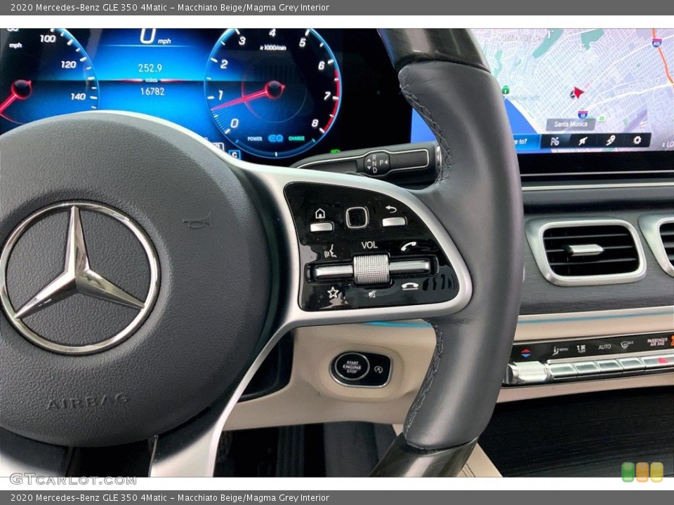 Macchiato Beige/Magma Grey Interior Steering Wheel for the 2020 Mercedes-Benz GLE 350 4Matic #146680425