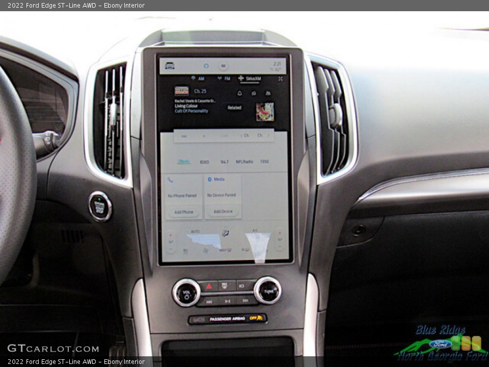Ebony Interior Controls for the 2022 Ford Edge ST-Line AWD #146680701