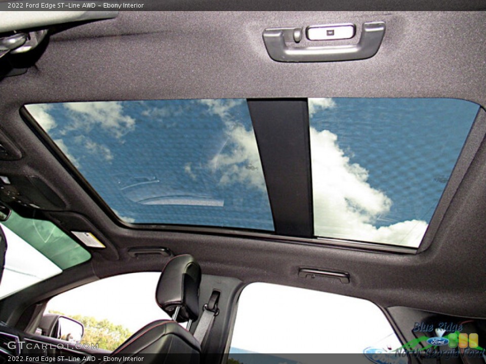 Ebony Interior Sunroof for the 2022 Ford Edge ST-Line AWD #146680734