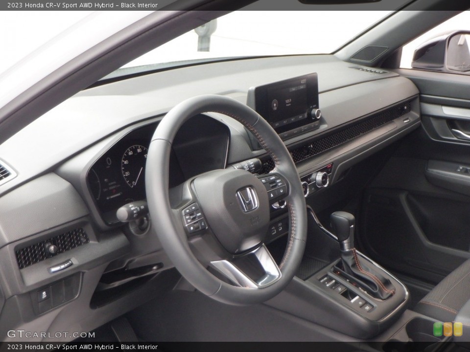 Black Interior Dashboard for the 2023 Honda CR-V Sport AWD Hybrid #146681186