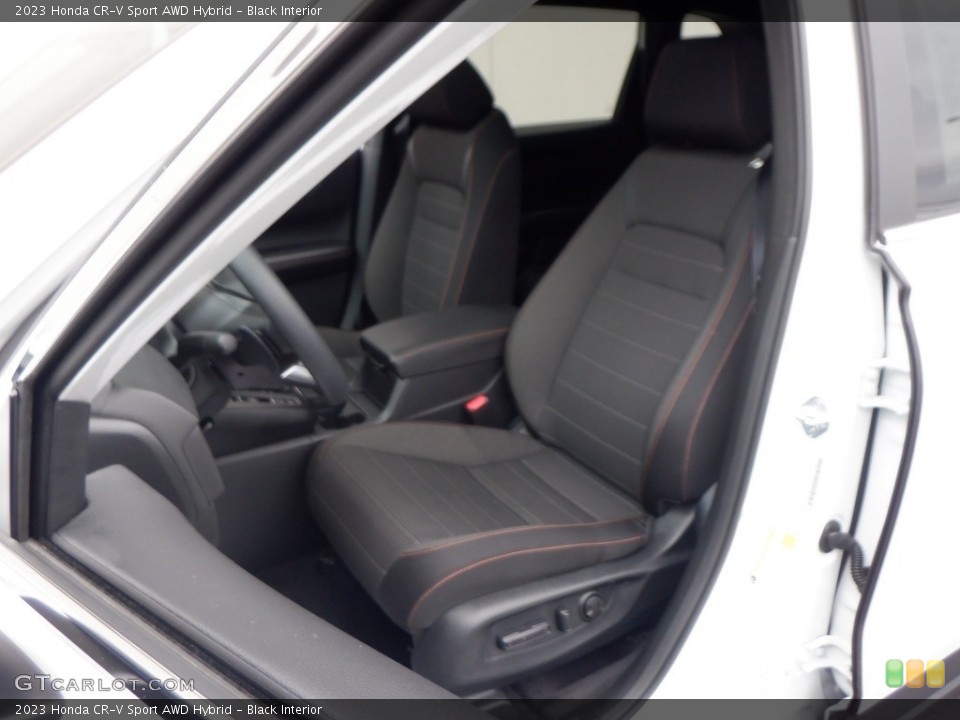 Black Interior Front Seat for the 2023 Honda CR-V Sport AWD Hybrid #146681210