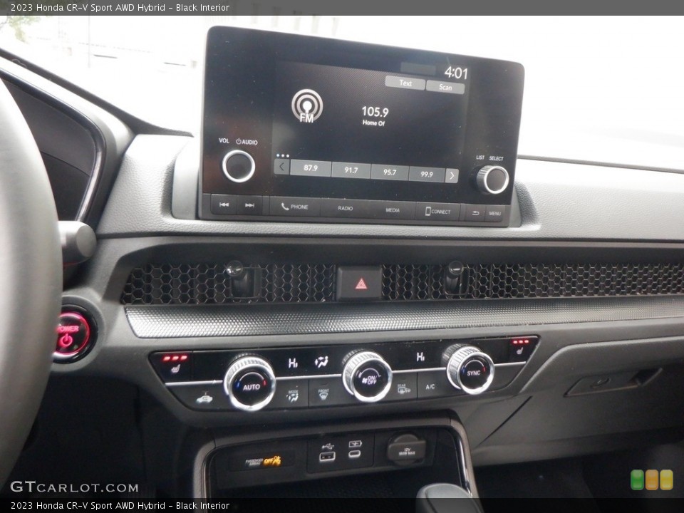 Black Interior Controls for the 2023 Honda CR-V Sport AWD Hybrid #146681315