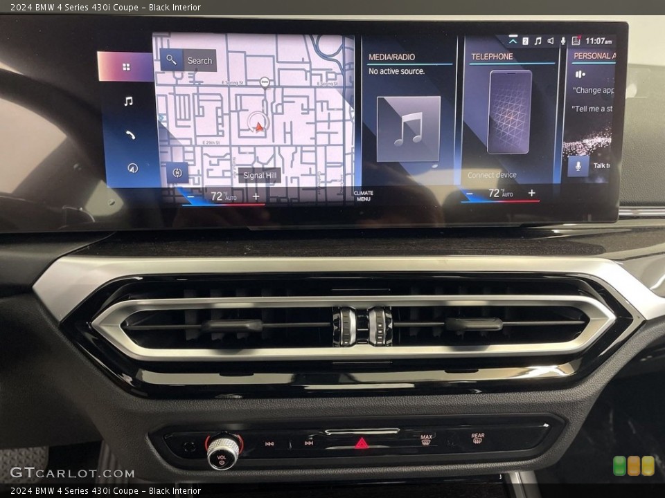 Black Interior Controls for the 2024 BMW 4 Series 430i Coupe #146681342